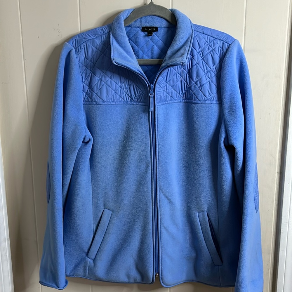 Talbots Periwinkle Fleece Jacket